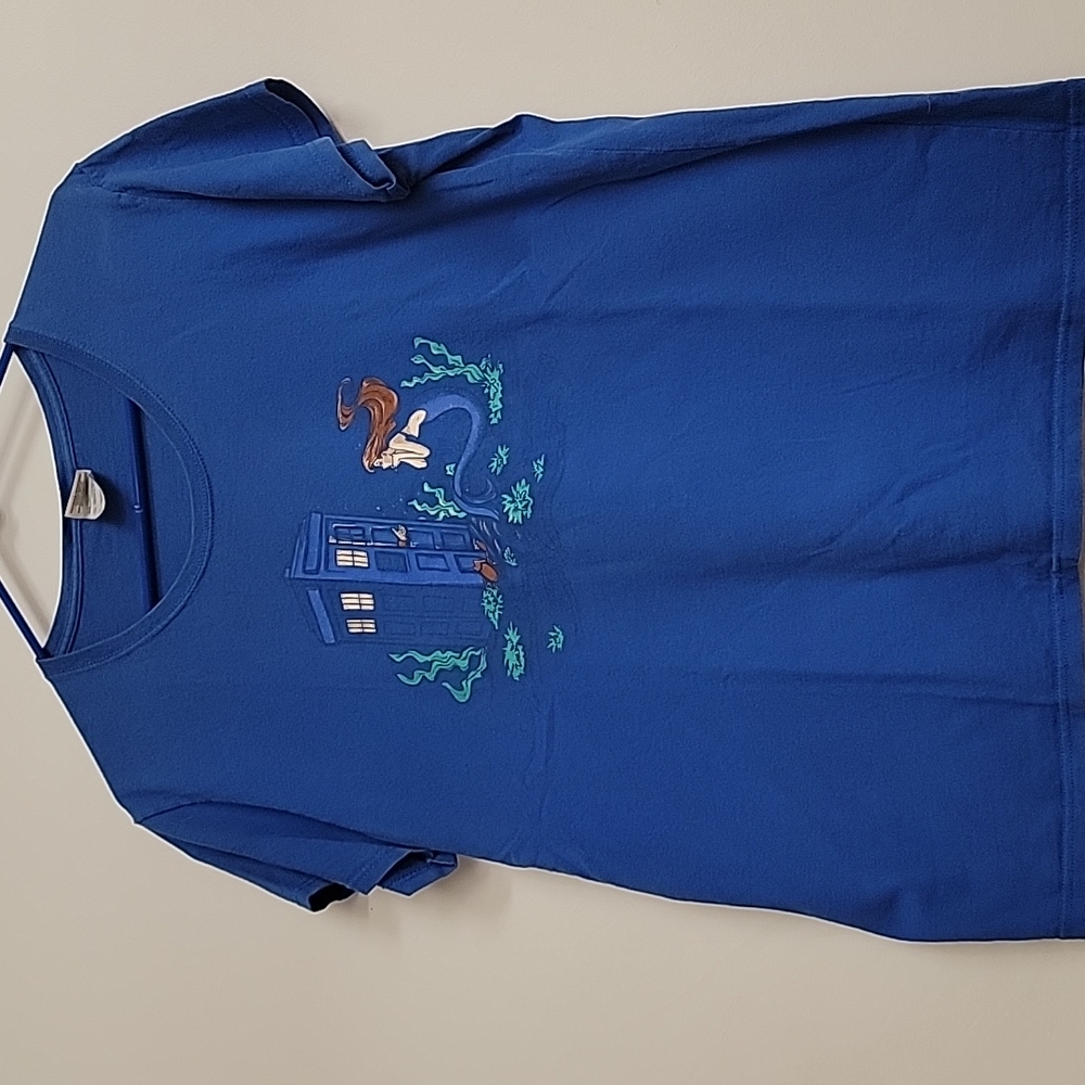 Ariel Little Mermaid Doctor Who Mashup Blue XL Karen Hallion